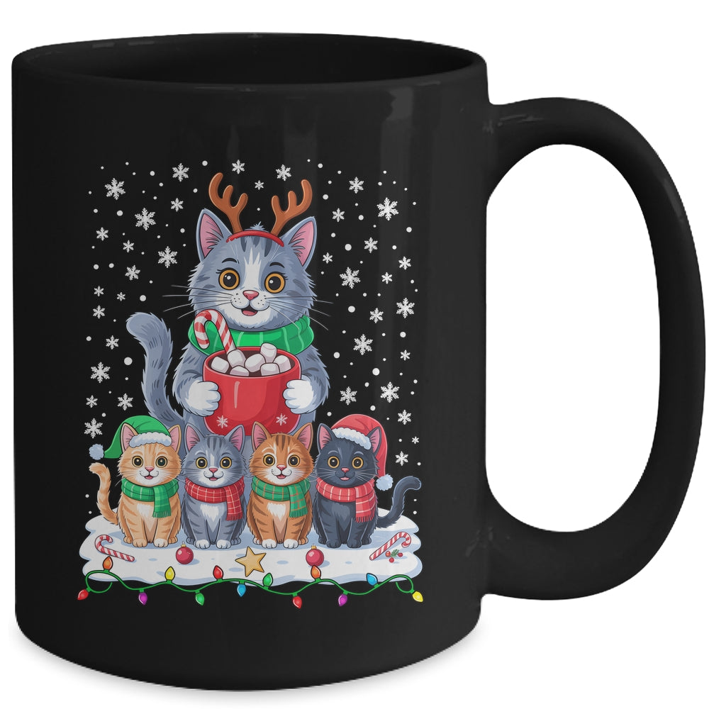 Funny Cat Christmas Holiday Santa Design Lover Men Women Mug | siriusteestore