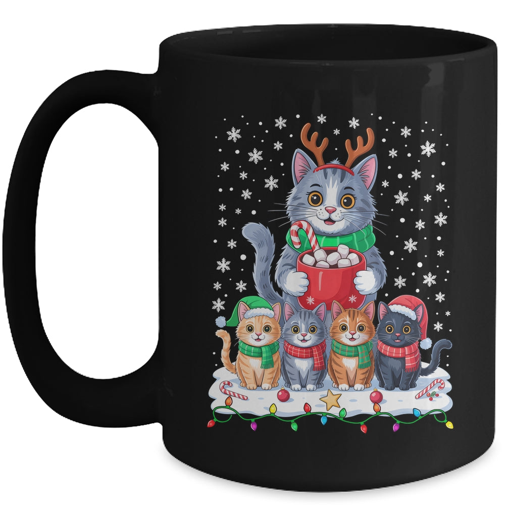 Funny Cat Christmas Holiday Santa Design Lover Men Women Mug | siriusteestore