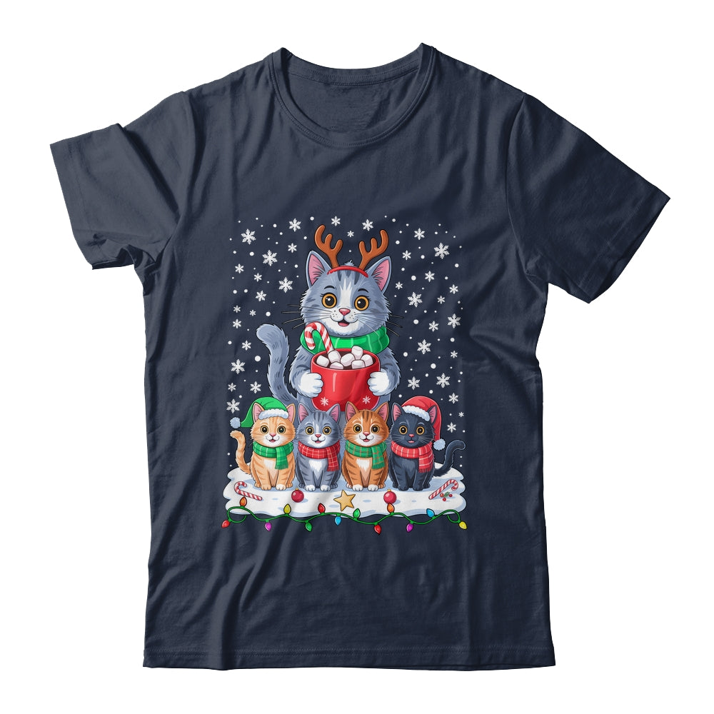 Funny Cat Christmas Holiday Santa Design Lover Men Women Shirt & Sweatshirt | siriusteestore