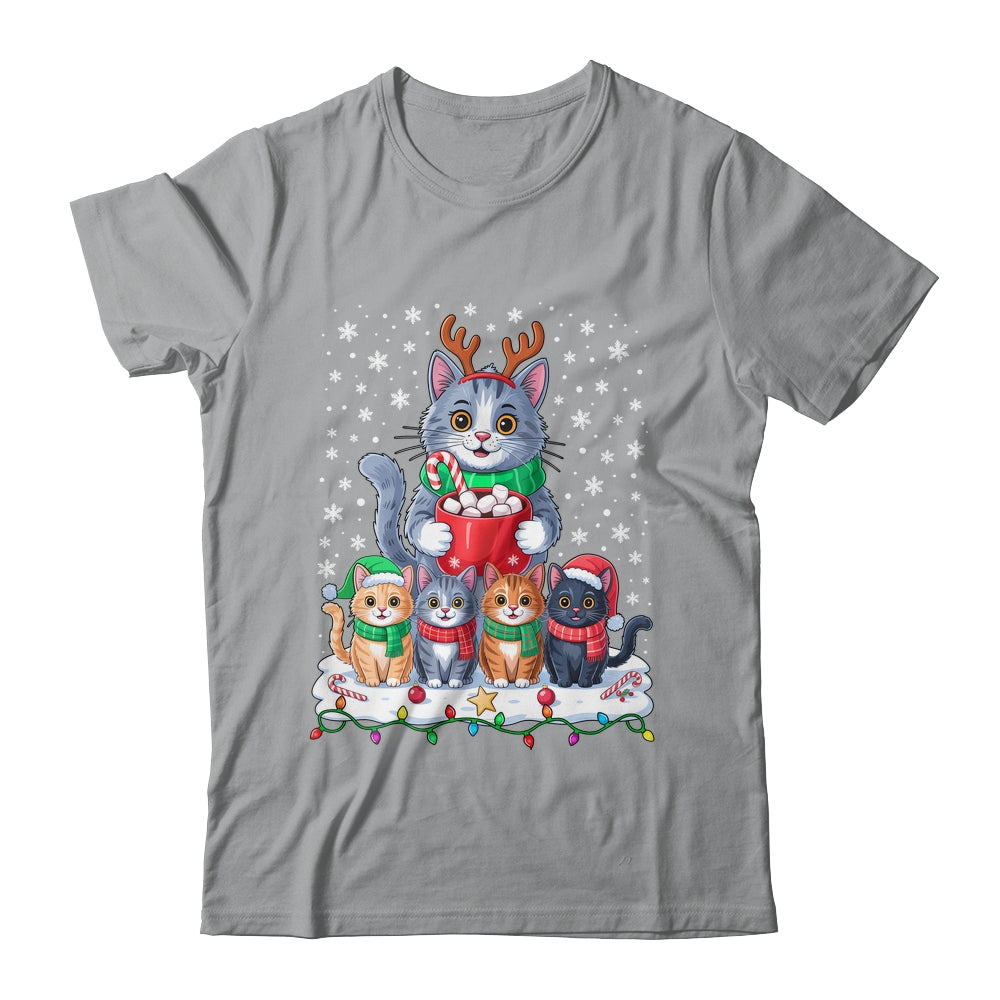 Funny Cat Christmas Holiday Santa Design Lover Men Women Shirt & Sweatshirt | siriusteestore