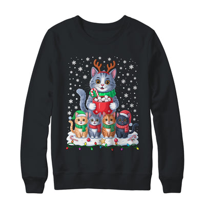 Funny Cat Christmas Holiday Santa Design Lover Men Women Shirt & Sweatshirt | siriusteestore