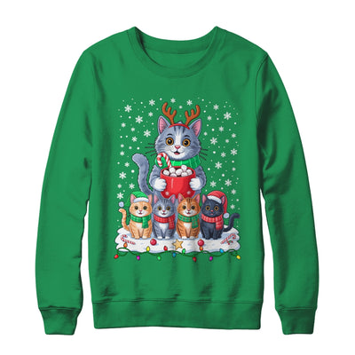 Funny Cat Christmas Holiday Santa Design Lover Men Women Shirt & Sweatshirt | siriusteestore