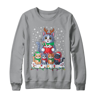 Funny Cat Christmas Holiday Santa Design Lover Men Women Shirt & Sweatshirt | siriusteestore