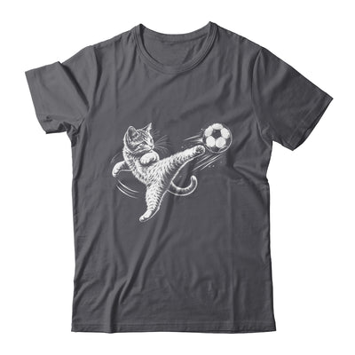 Funny Cat Soccer Ball Graphic Playing Football Cat Men Women Shirt & Hoodie | siriusteestore
