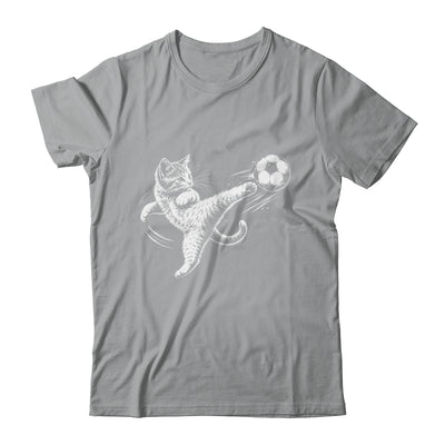 Funny Cat Soccer Ball Graphic Playing Football Cat Men Women Shirt & Hoodie | siriusteestore