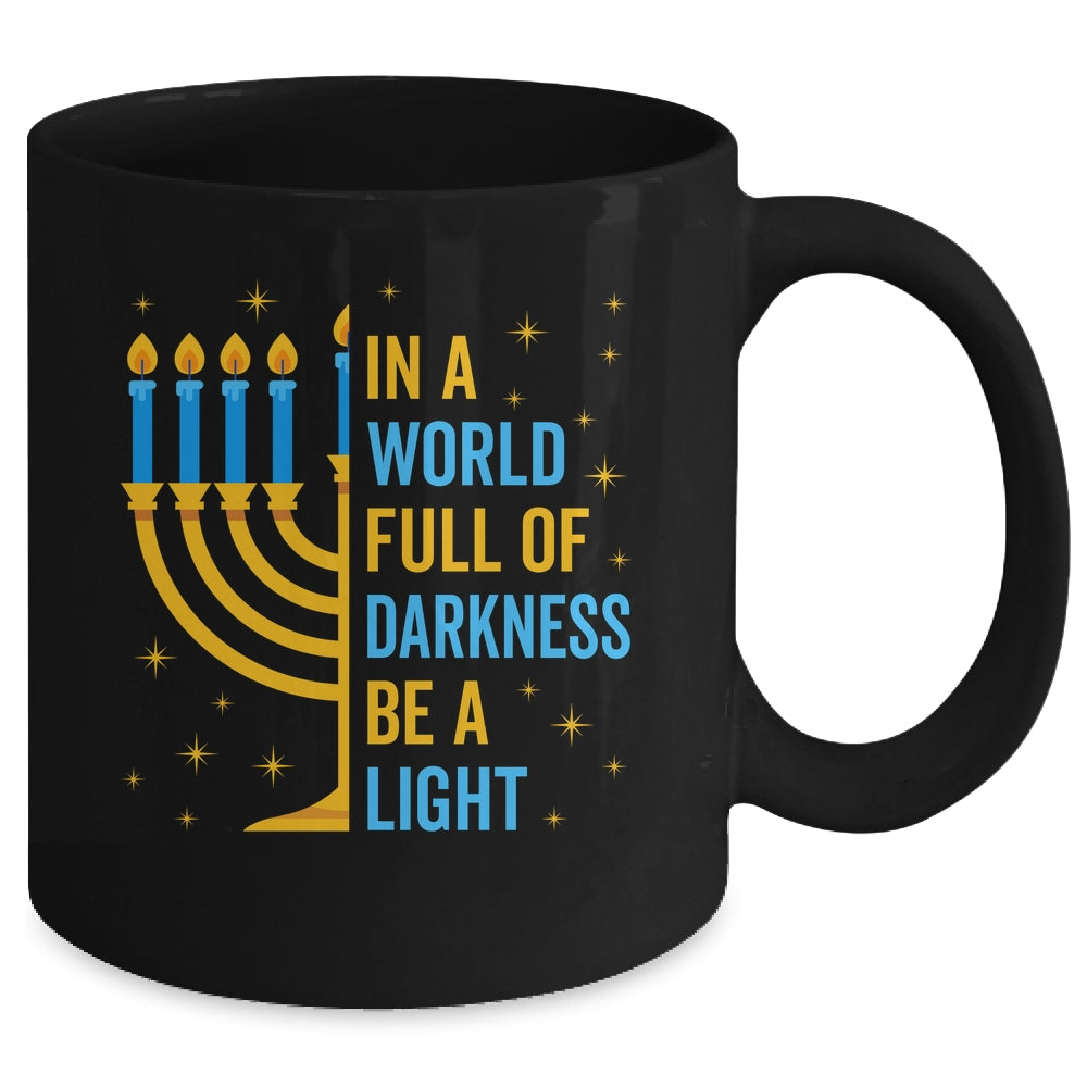 Funny Chanukah Hanukkah A Light Happy Hanukkah Menorah Mug | siriusteestore