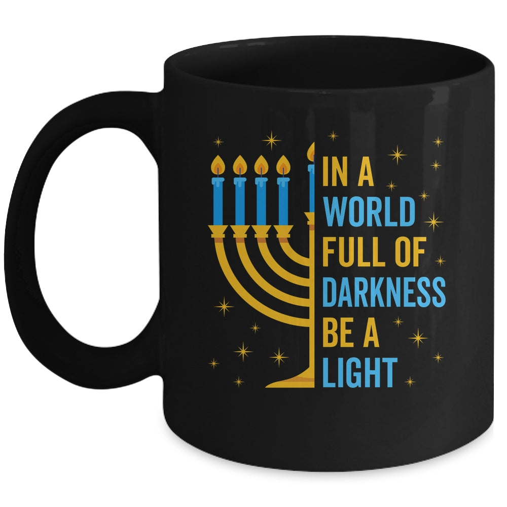 Funny Chanukah Hanukkah A Light Happy Hanukkah Menorah Mug | siriusteestore