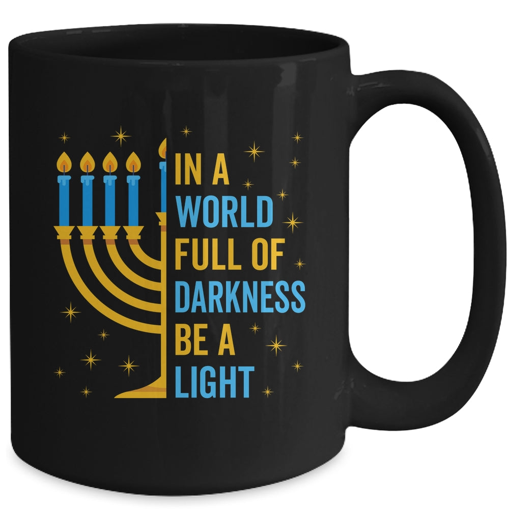 Funny Chanukah Hanukkah A Light Happy Hanukkah Menorah Mug | siriusteestore