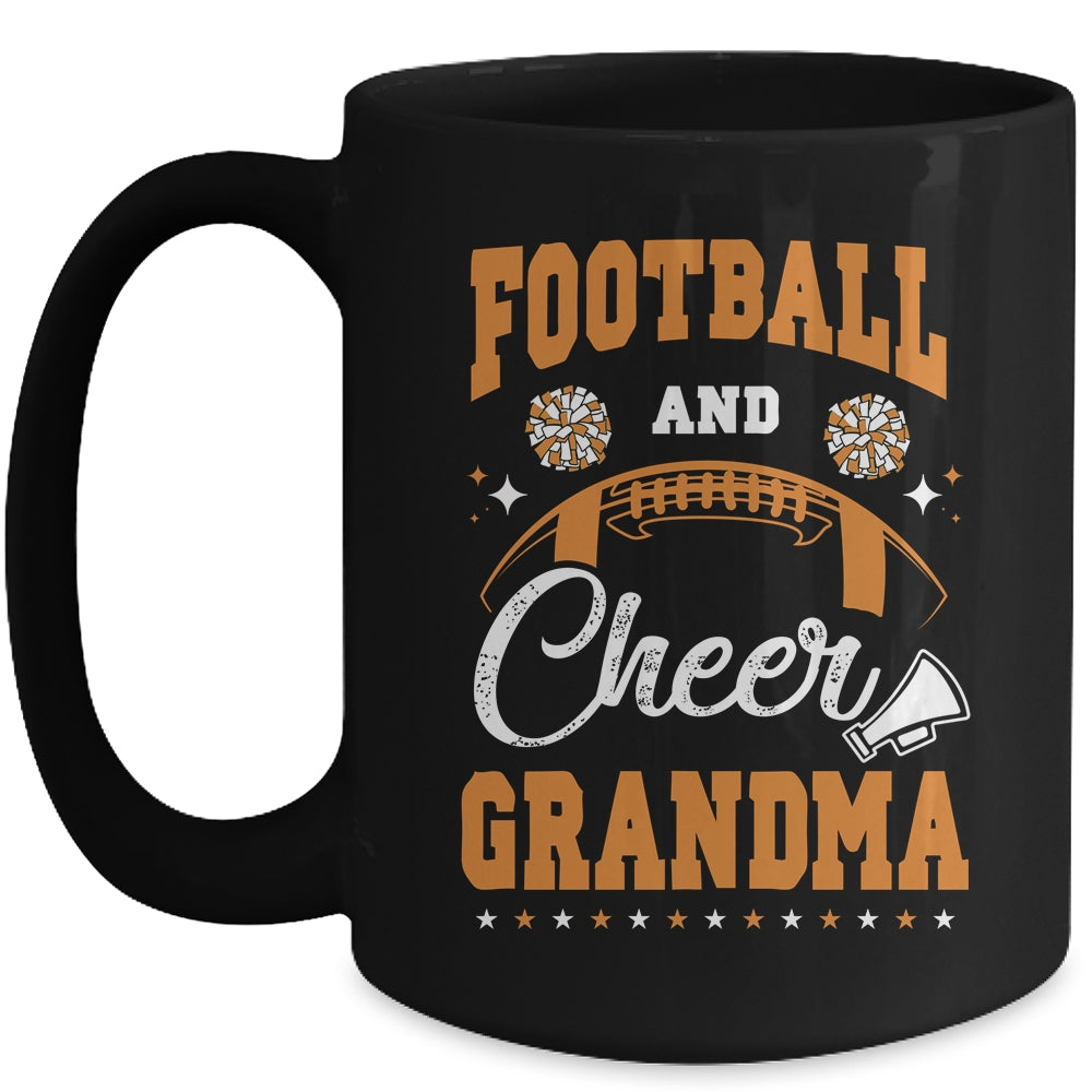 Funny Cheerleading Grandma Football And Cheer Grandma Mug | siriusteestore
