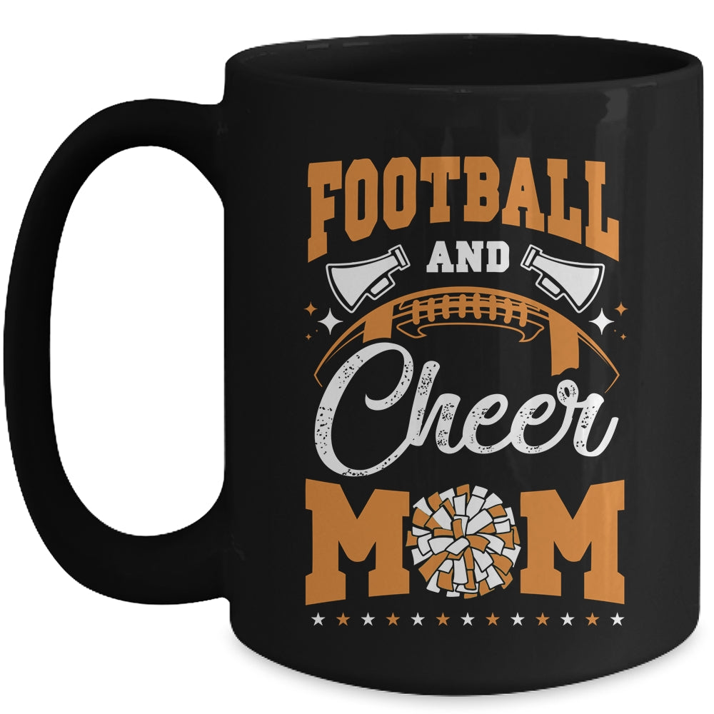 Funny Cheerleading Mom Football And Cheer Mom Mug | siriusteestore