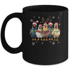 Funny Chicken Christmas Lights Farm Animal Cute Xmas Holiday Mug | siriusteestore