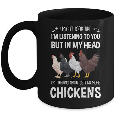Funny Chicken Farmer Design Women Men Getting A Lot Chickens Mug | siriusteestore