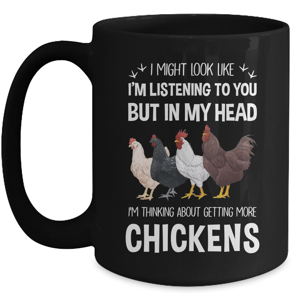 Funny Chicken Farmer Design Women Men Getting A Lot Chickens Mug | siriusteestore