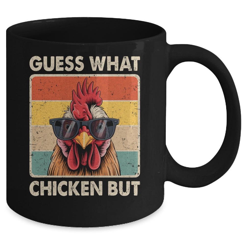 Funny Chicken Farmer Farming Guess What Chicken Butt Mug | siriusteestore