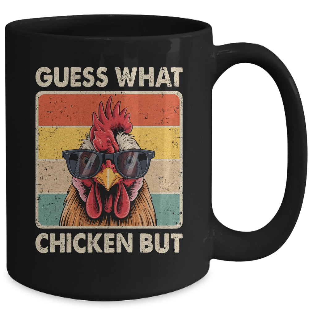 Funny Chicken Farmer Farming Guess What Chicken Butt Mug | siriusteestore
