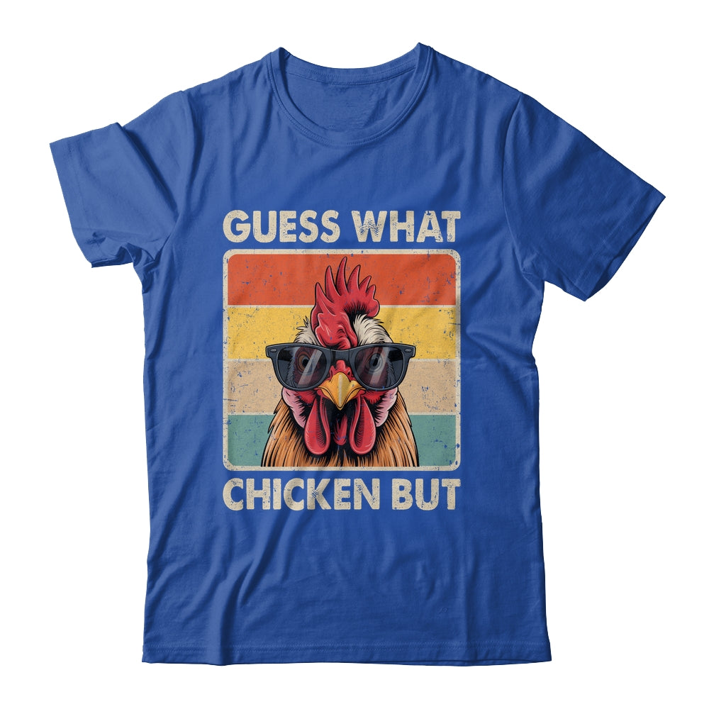 Funny Chicken Farmer Farming Guess What Chicken Butt Shirt & Tank Top | siriusteestore