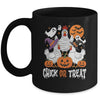Funny Chicken Halloween Chick Or Treat Women Men Mug | siriusteestore
