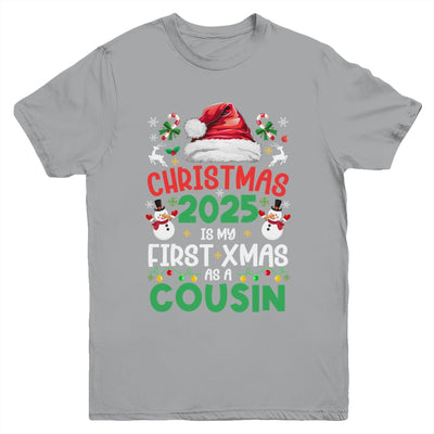 Funny Christmas 2025 Is My First Xmas As A Cousin Family Youth Shirt | siriusteestore