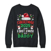Funny Christmas 2025 Is My First Xmas As A Daddy Family Shirt & Sweatshirt | siriusteestore