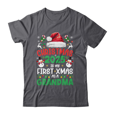 Funny Christmas 2025 Is My First Xmas As A Grandma Family Shirt & Sweatshirt | siriusteestore