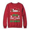 Funny Christmas 2025 Is My First Xmas As A Grandma Family Shirt & Sweatshirt | siriusteestore