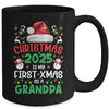 Funny Christmas 2025 Is My First Xmas As A Grandpa Family Mug | siriusteestore