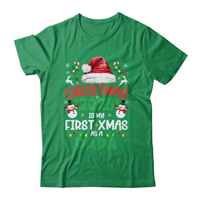 Funny Christmas 2025 Is My First Xmas As A Papa Family Shirt & Sweatshirt | siriusteestore