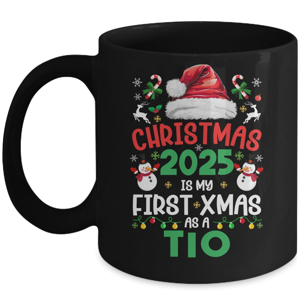 Funny Christmas 2025 Is My First Xmas As A Tio Family Mug | siriusteestore