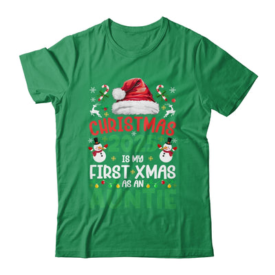 Funny Christmas 2025 Is My First Xmas As An Auntie Family Shirt & Sweatshirt | siriusteestore