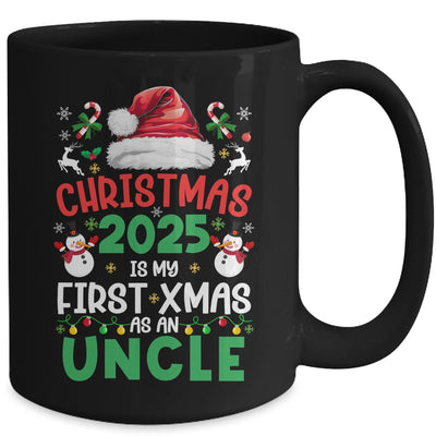 Funny Christmas 2025 Is My First Xmas As An Uncle Family Mug | siriusteestore