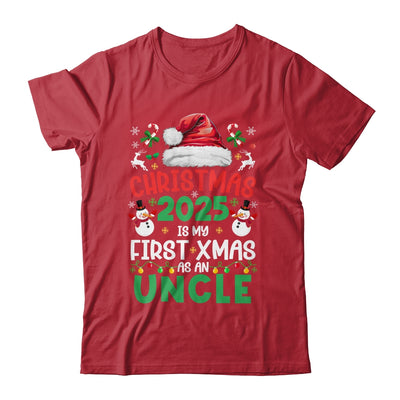 Funny Christmas 2025 Is My First Xmas As An Uncle Family Shirt & Sweatshirt | siriusteestore