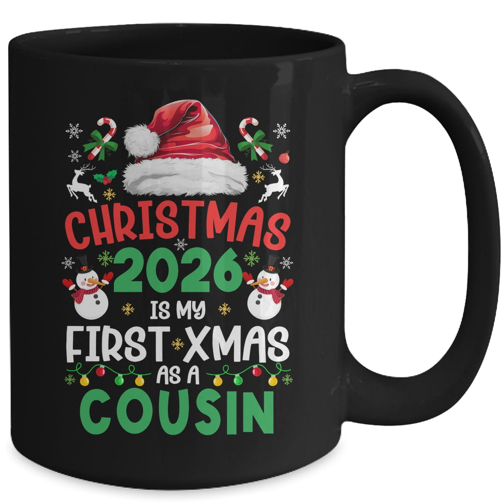 Funny Christmas 2026 Is My First Xmas As A Cousin Family Mug | siriusteestore