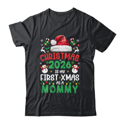 Funny Christmas 2026 Is My First Xmas As A Mommy Family Shirt & Sweatshirt | siriusteestore
