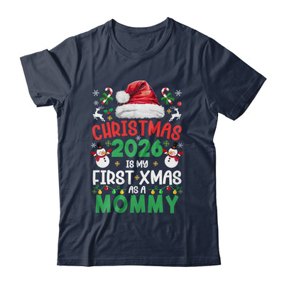 Funny Christmas 2026 Is My First Xmas As A Mommy Family Shirt & Sweatshirt | siriusteestore