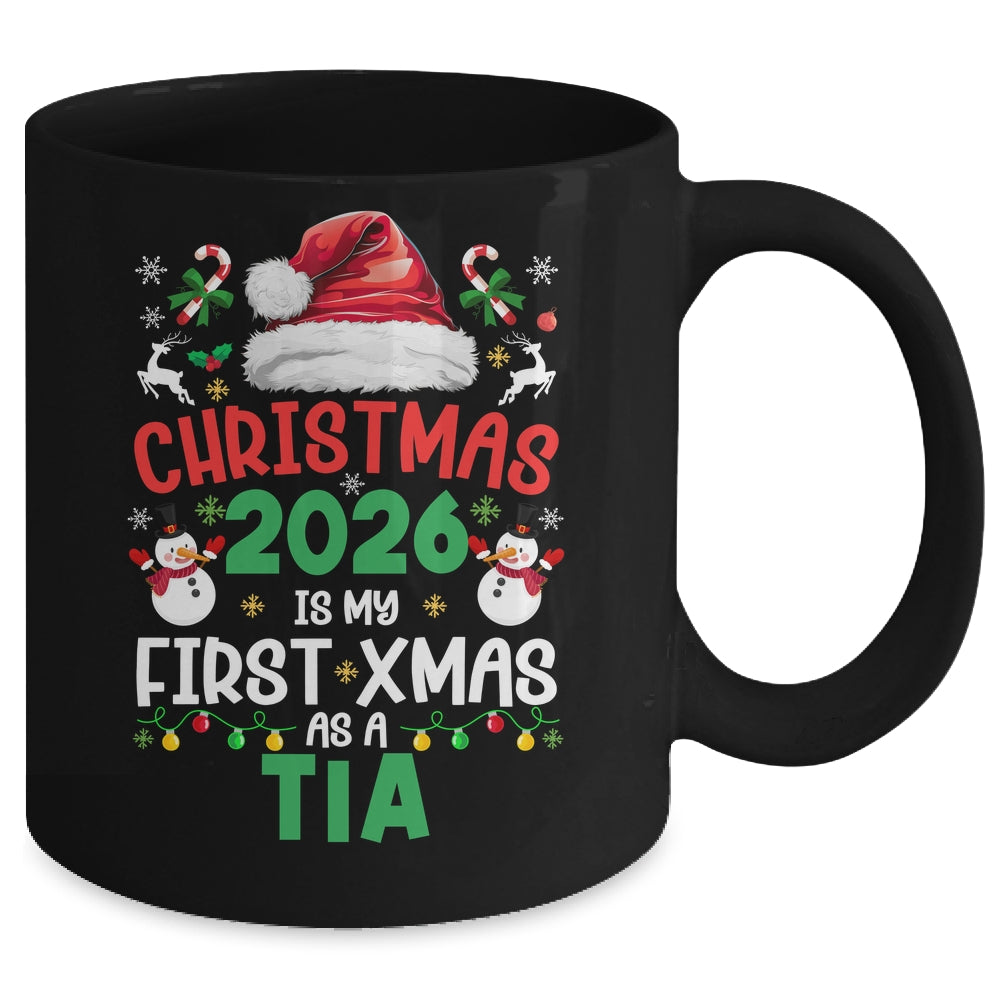 Funny Christmas 2026 Is My First Xmas As A Tia Family Mug | siriusteestore