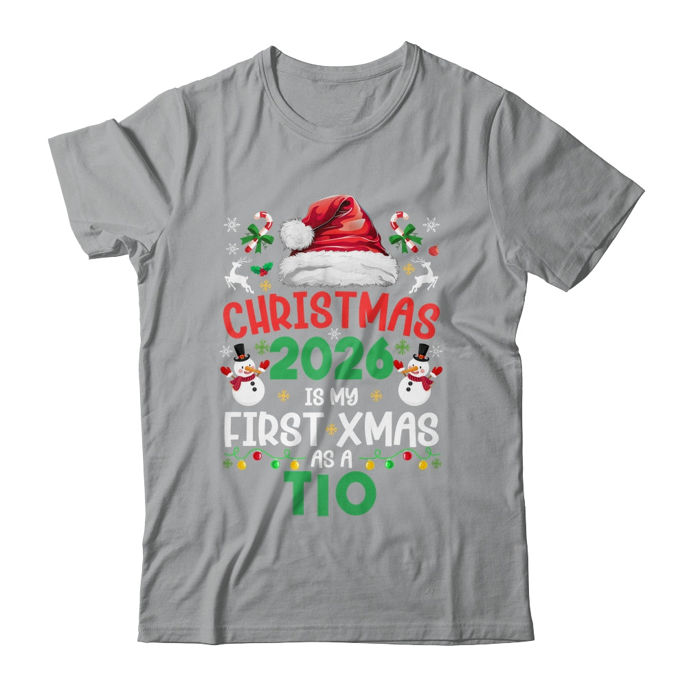 Funny Christmas 2026 Is My First Xmas As A Tio Family Shirt & Sweatshirt | siriusteestore