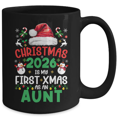 Funny Christmas 2026 Is My First Xmas As An Aunt Family Mug | siriusteestore
