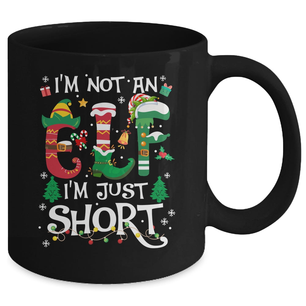 Funny Christmas Family Matching I'm Not An Elf I'm Just Short Mug | siriusteestore