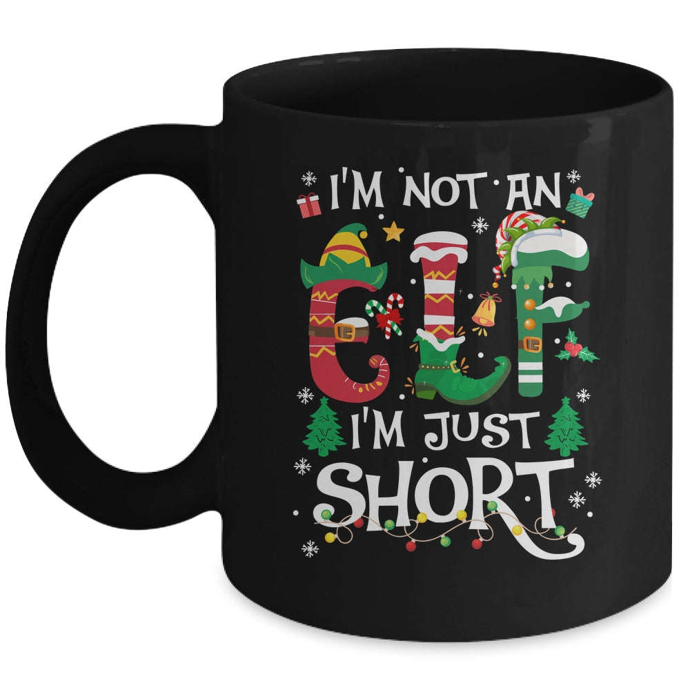 Funny Christmas Family Matching I'm Not An Elf I'm Just Short Mug | siriusteestore