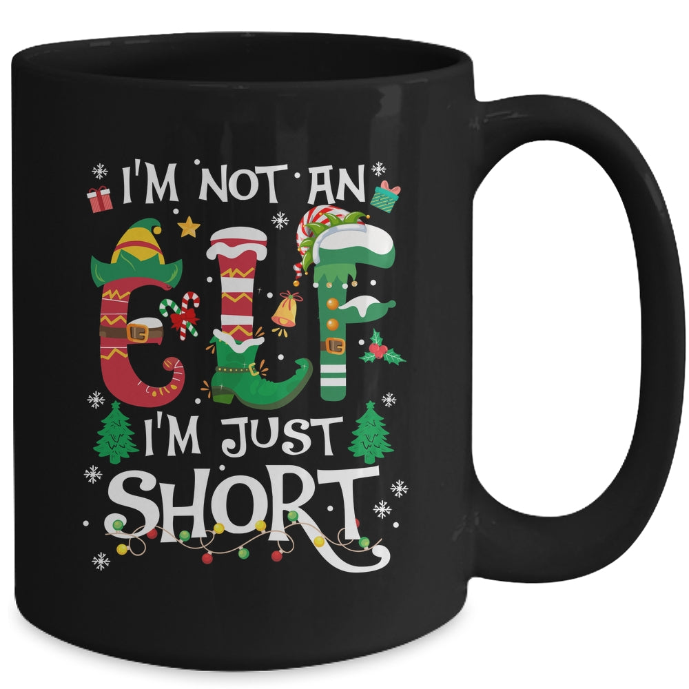 Funny Christmas Family Matching I'm Not An Elf I'm Just Short Mug | siriusteestore