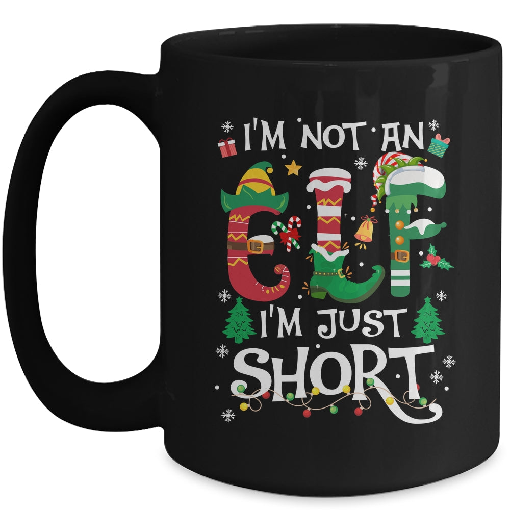 Funny Christmas Family Matching I'm Not An Elf I'm Just Short Mug | siriusteestore