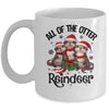 Funny Christmas Otters Cute All Of The Otter Reindeer Mug | siriusteestore