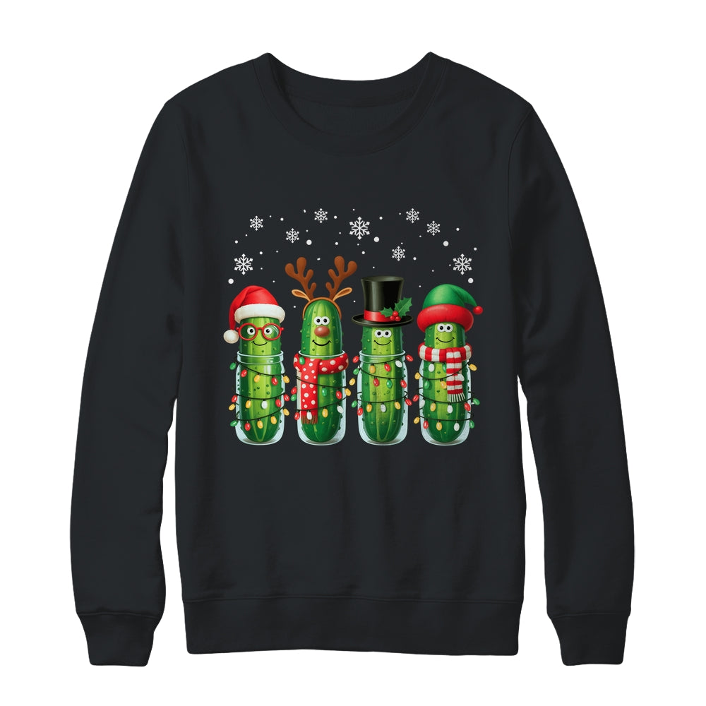Funny Christmas Pickle Squad Santa Hat Xmas Pickles Lover Shirt & Sweatshirt | siriusteestore