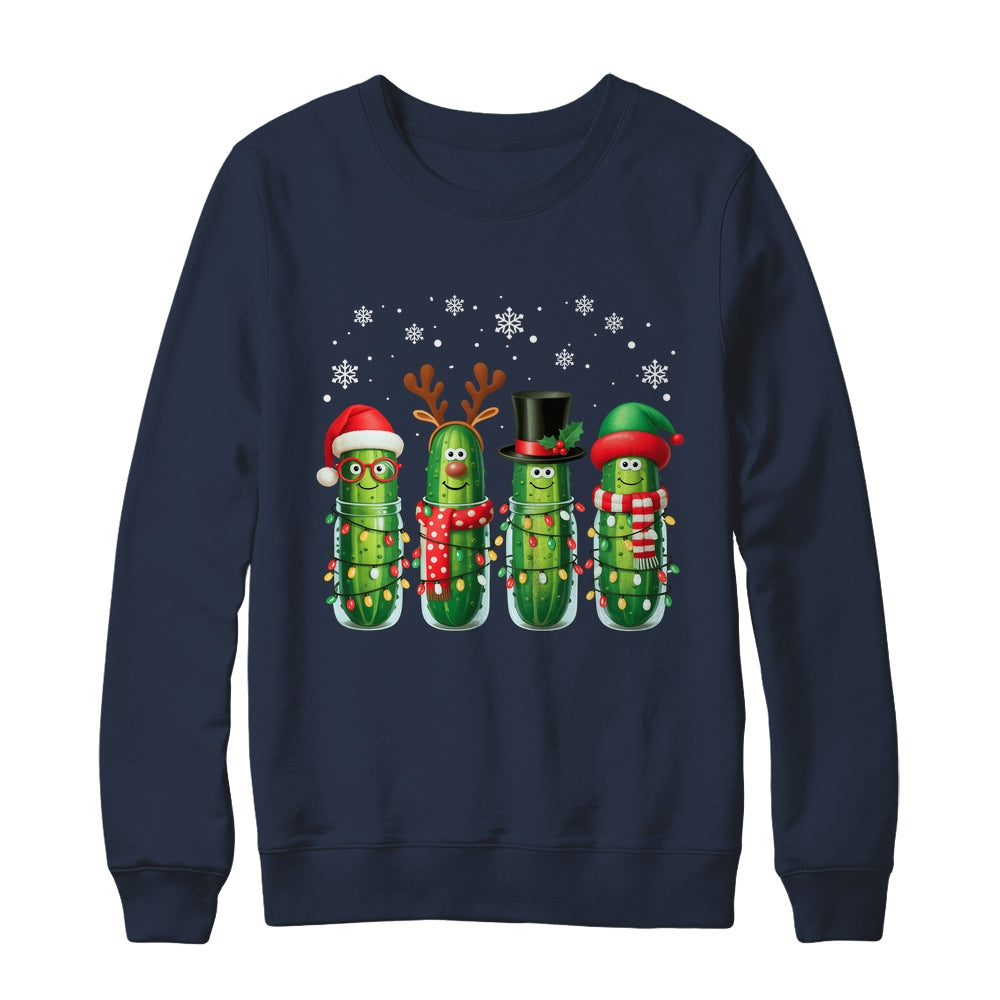 Funny Christmas Pickle Squad Santa Hat Xmas Pickles Lover Shirt & Sweatshirt | siriusteestore