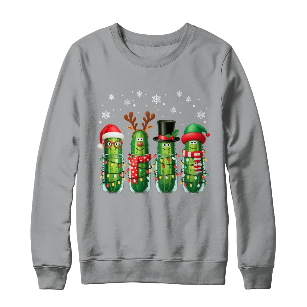 Funny Christmas Pickle Squad Santa Hat Xmas Pickles Lover Shirt & Sweatshirt | siriusteestore