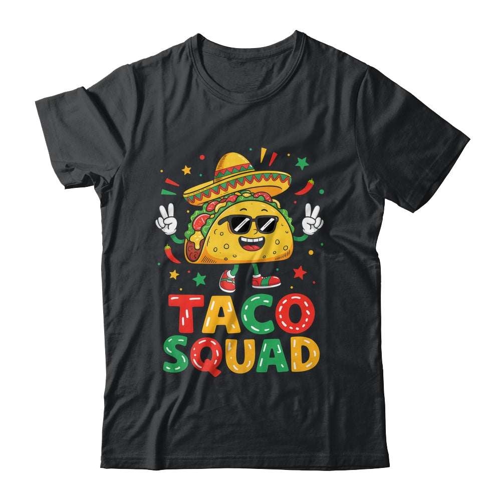 Funny Cinco De Mayo Funny Taco Squad Sombrero Hat Men Women Shirt & Hoodie | siriusteestore