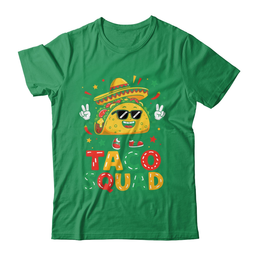 Funny Cinco De Mayo Funny Taco Squad Sombrero Hat Men Women Shirt & Hoodie | siriusteestore