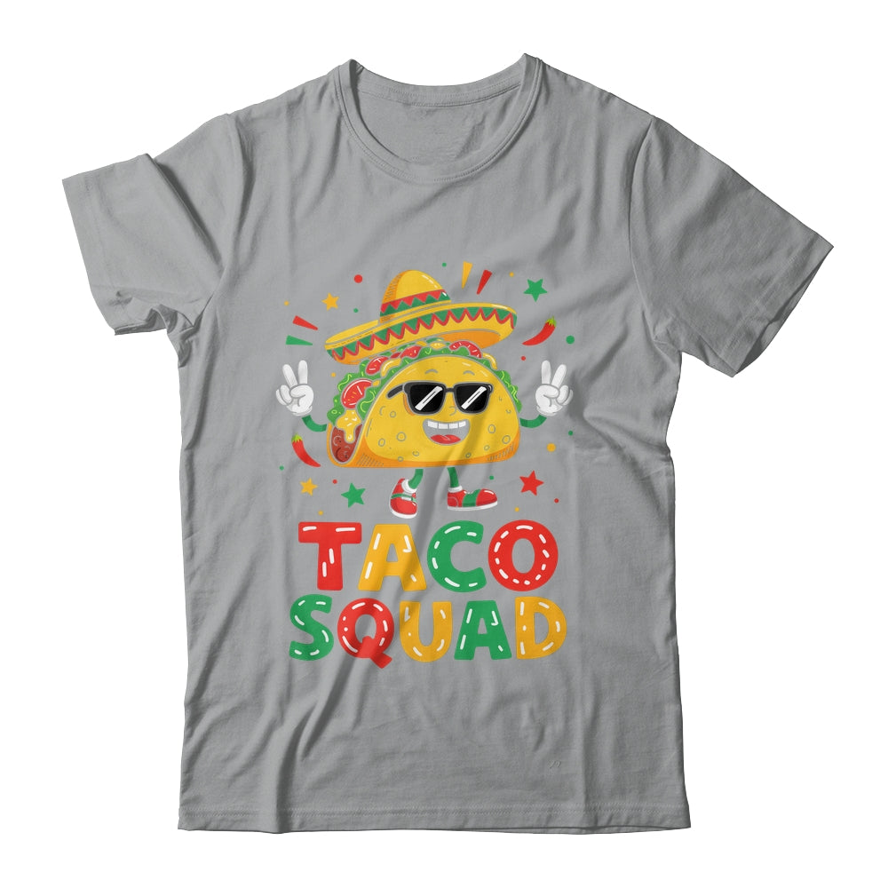 Funny Cinco De Mayo Funny Taco Squad Sombrero Hat Men Women Shirt & Hoodie | siriusteestore