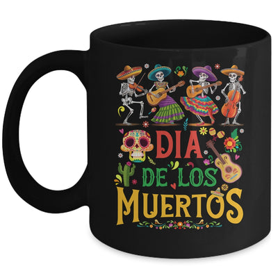 Funny Cinco De Mayo Skeleton Skull Fiesta Sombreros Guitar Mug | siriusteestore