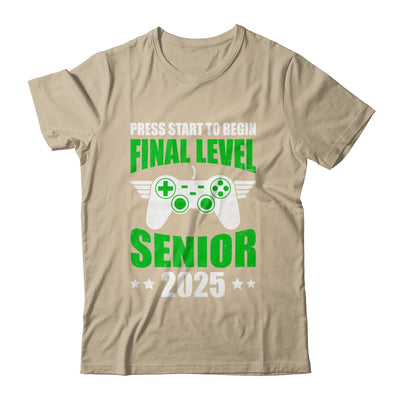 Funny Class Of 2025 Gamer Senior 2025 Designs For Men Boy Shirt & Hoodie | siriusteestore
